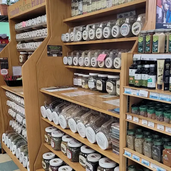 Food Fantasies - herbs, spices, and bulk ingredients aisle in grocery store - Springfield, IL