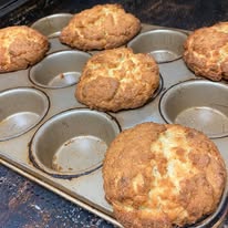 banana coconut muffins